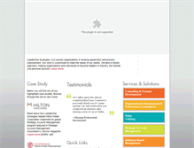 Tablet Screenshot of leadershipsynergies.com